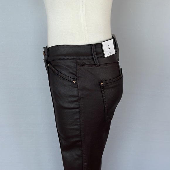 NWT WHBM MidRise Skinny Ankle Coated Cabernet 2R - Picture 14 of 16